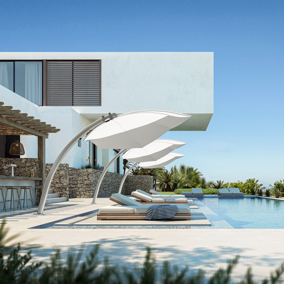Umbrosa Icarus Cantilever Umbrella Collection