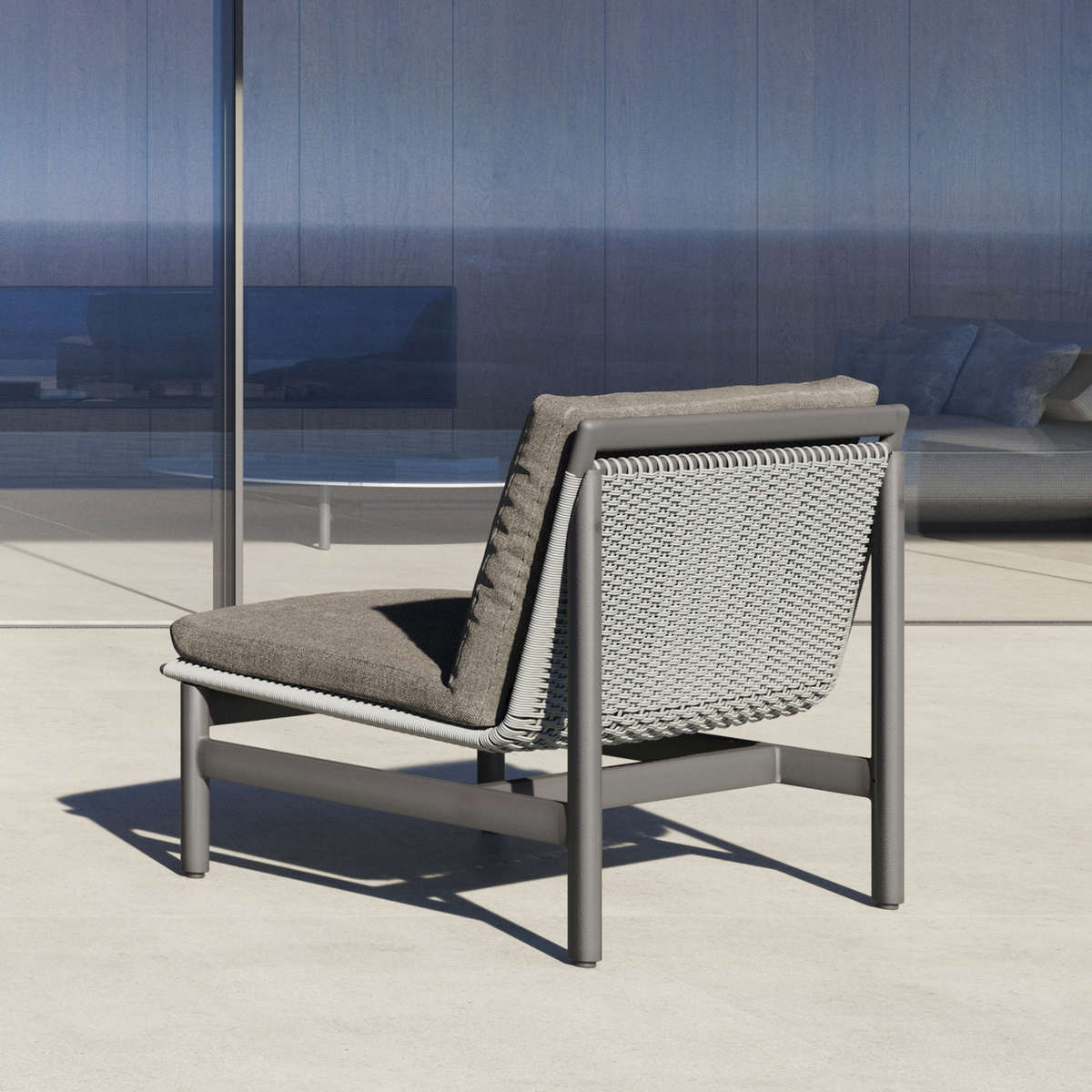 Montauk Lounge Chair Aluminium