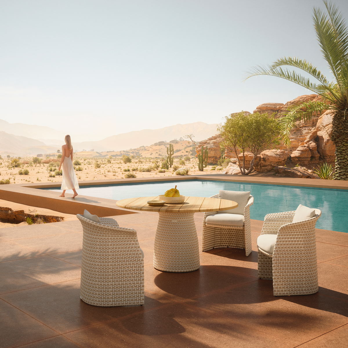 Fllair Armchair With Seat & Back Cushion