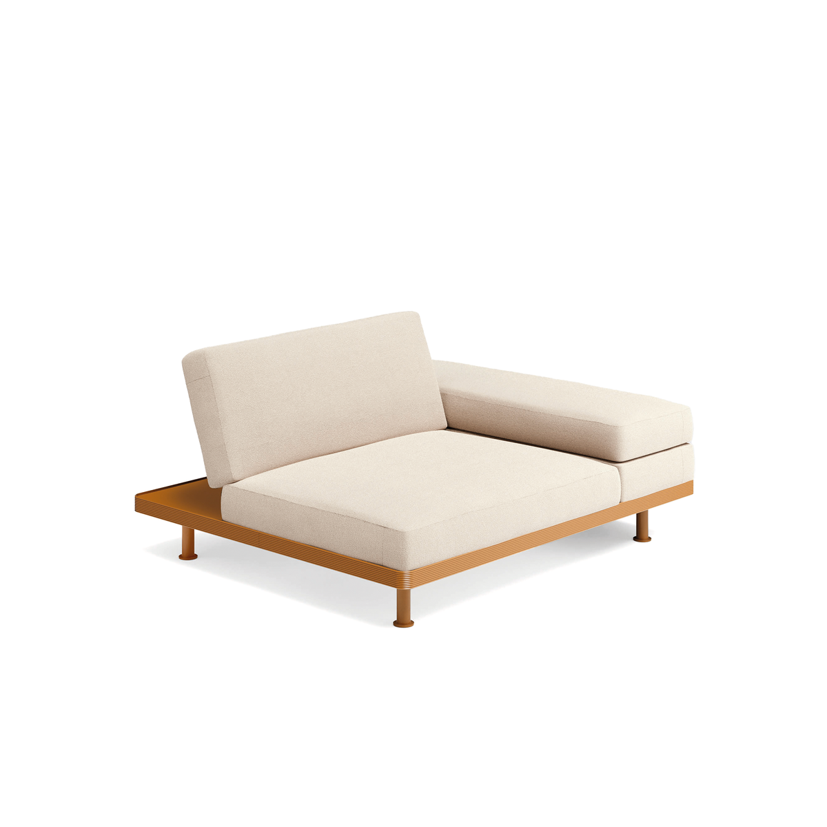 Unduetre Armchair with Adjustable Backrest and Fixed Left Armrest 140 x 120 x 36 cm (1205BS)