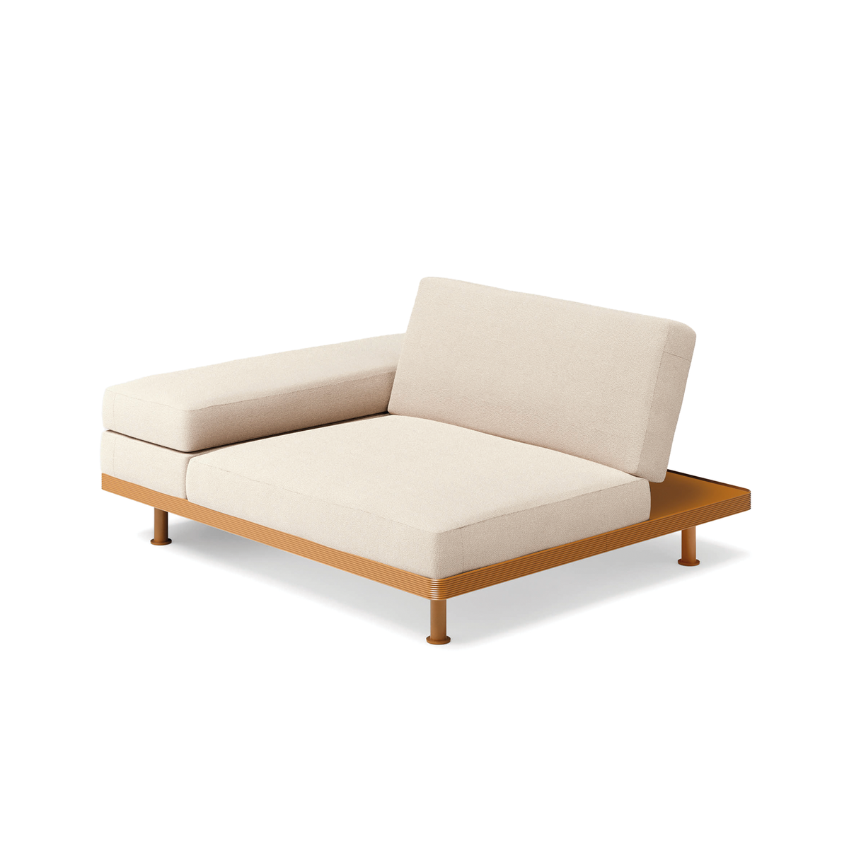 Unduetre Armchair with Adjustable Backrest and Fixed Right Armrest 140 x 120 x 41 cm (1215BD)
