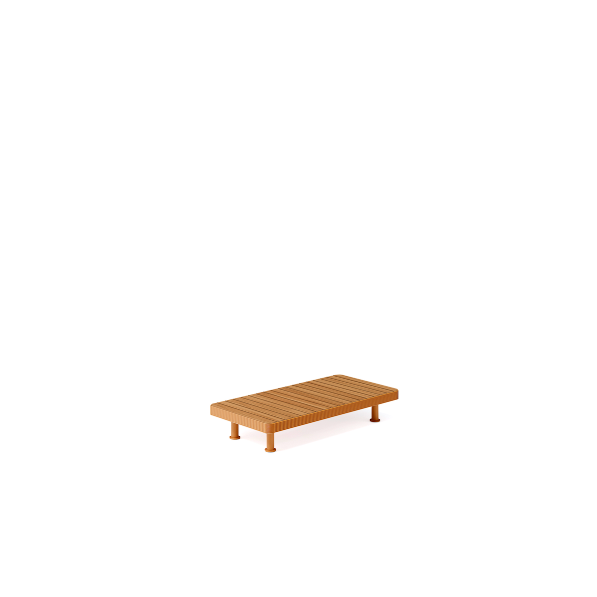 Unduetre Coffee Table with Teak Top 50 x 100 x 18 cm (12T1L)