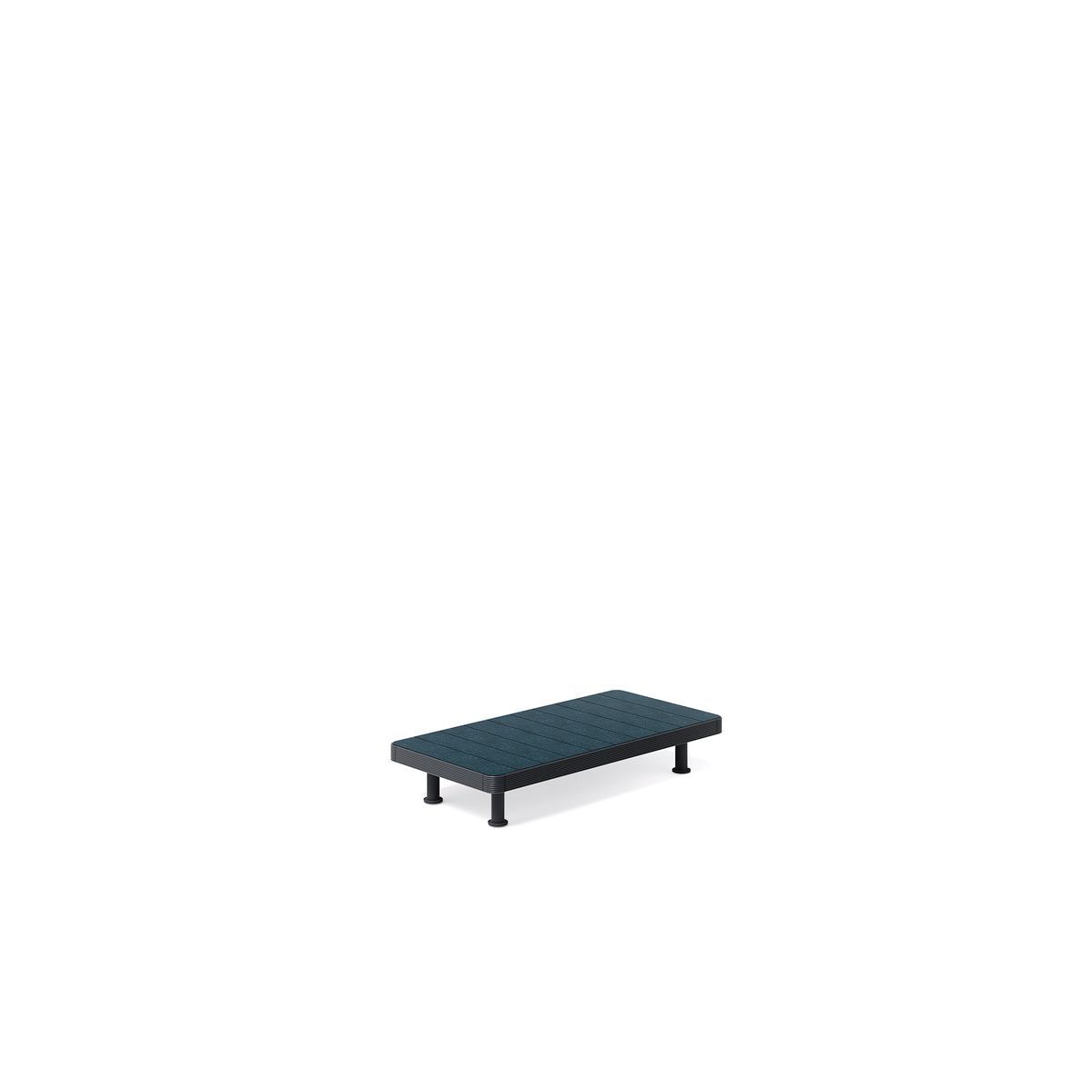 Unduetre Coffee Table with Lava Stone Top 50 x 100 x 18 cm (12T1P)