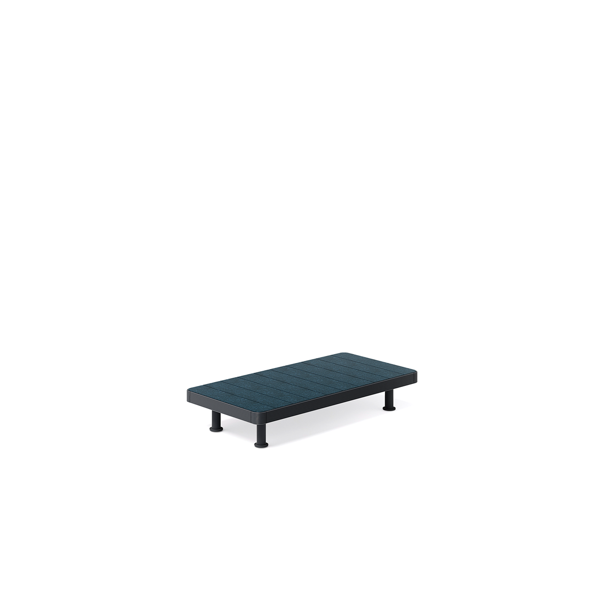Unduetre Coffee Table with Lava Stone Top 50 x 100 x 23 cm (12T2P)
