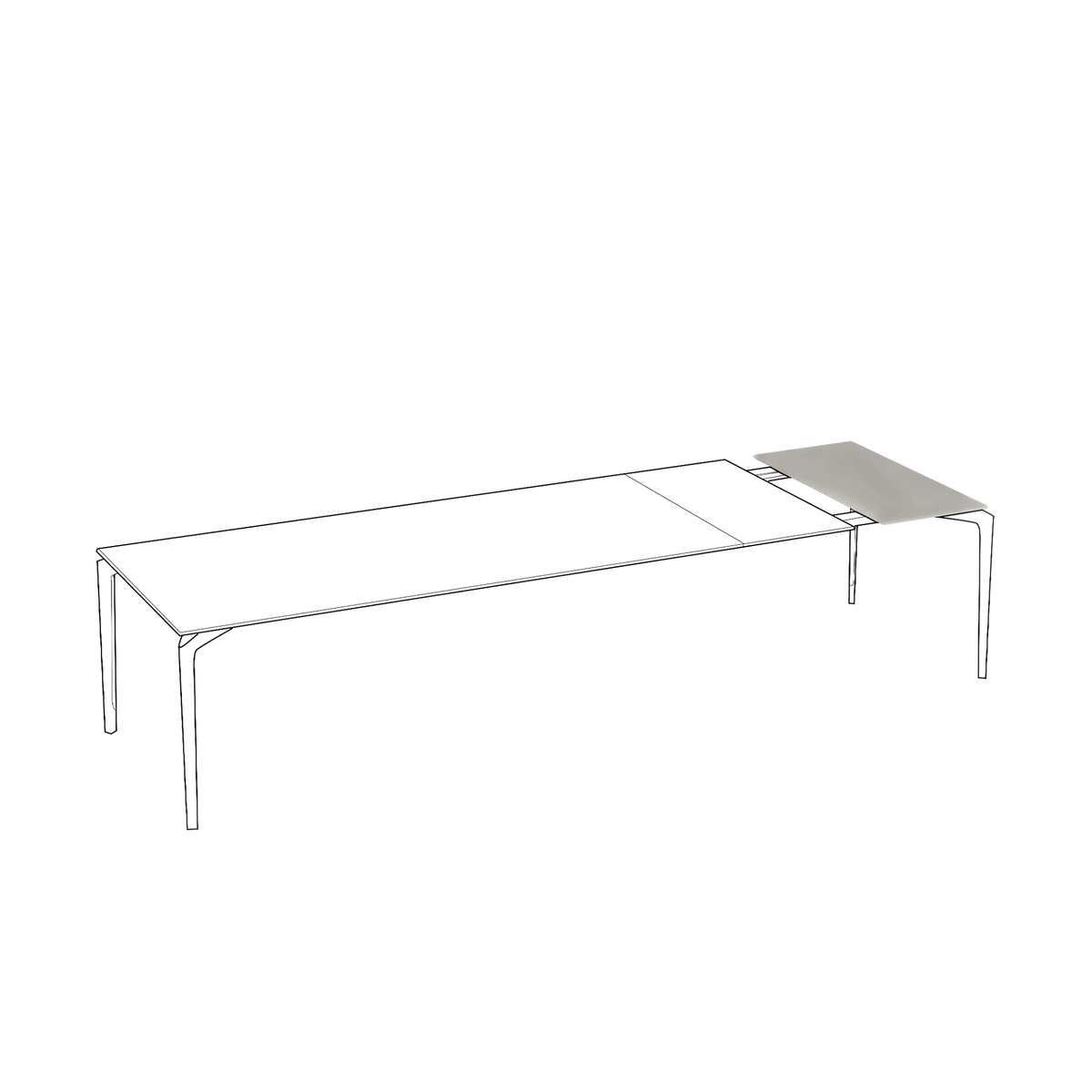 AllSize Dining Table Extendible 220-270 x 100 x 76 cm