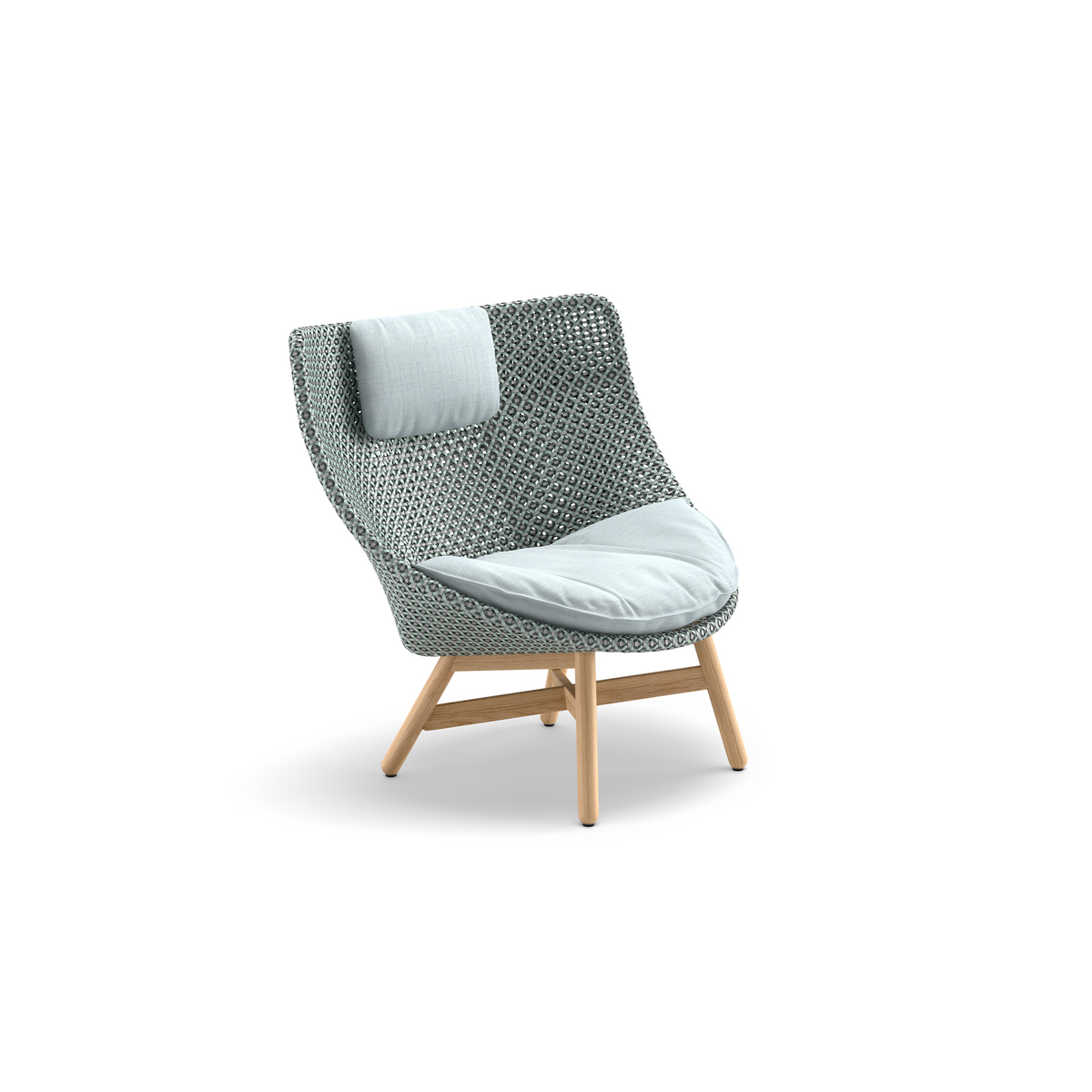 Mbrace Wing Chair With Seat & Headrest Cushion