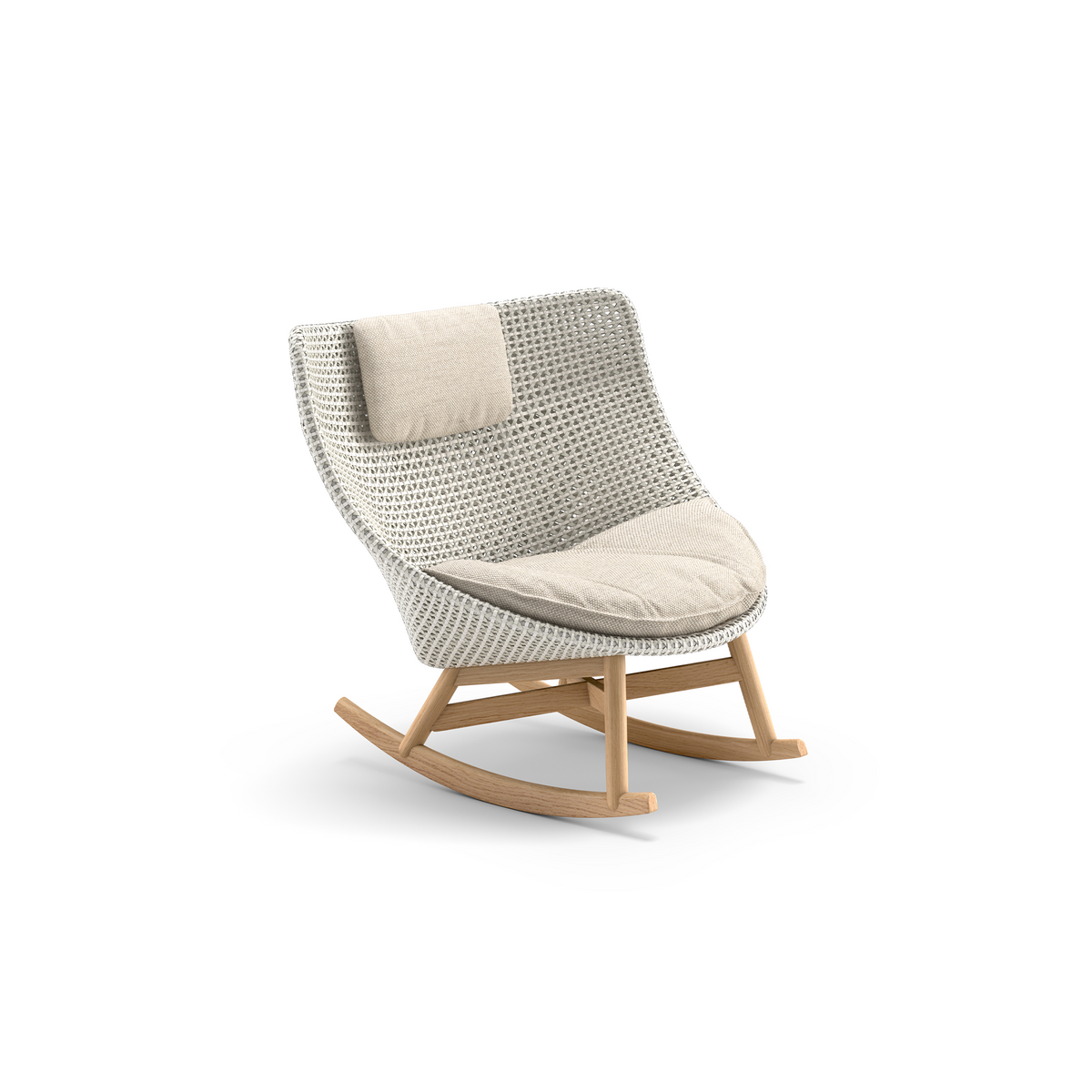 Mbrace Rocking Chair With Seat & Headrest Cushion