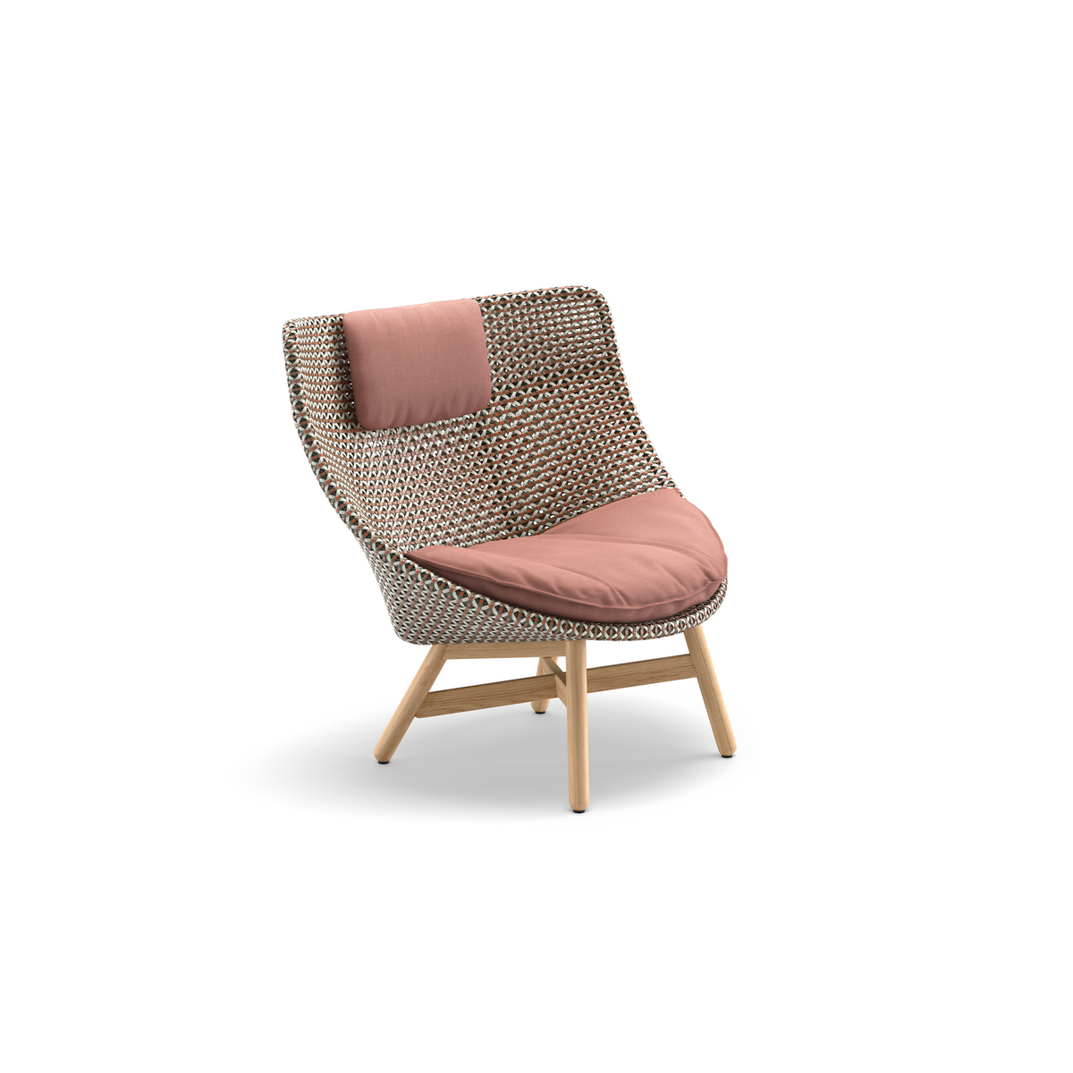 Mbrace Wing Chair With Seat & Headrest Cushion