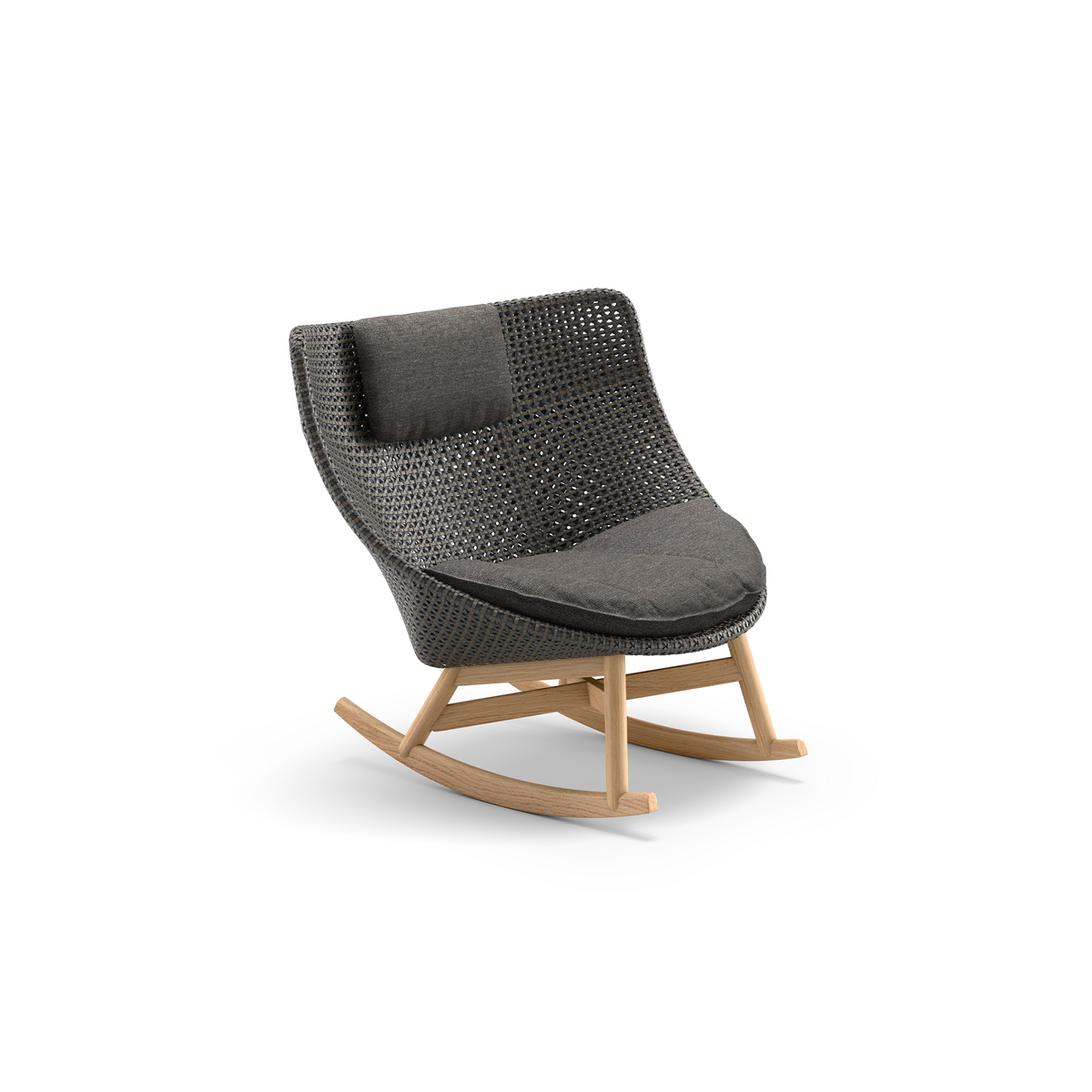 Mbrace Rocking Chair With Seat & Headrest Cushion
