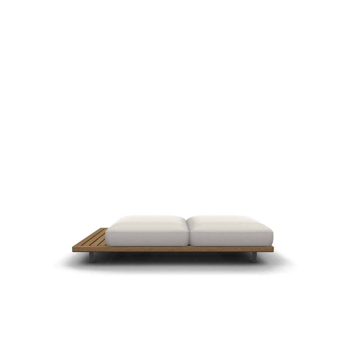 Roda Philia 202 2 Seater Right Module, modular outdoor sofa in teak, view 1
