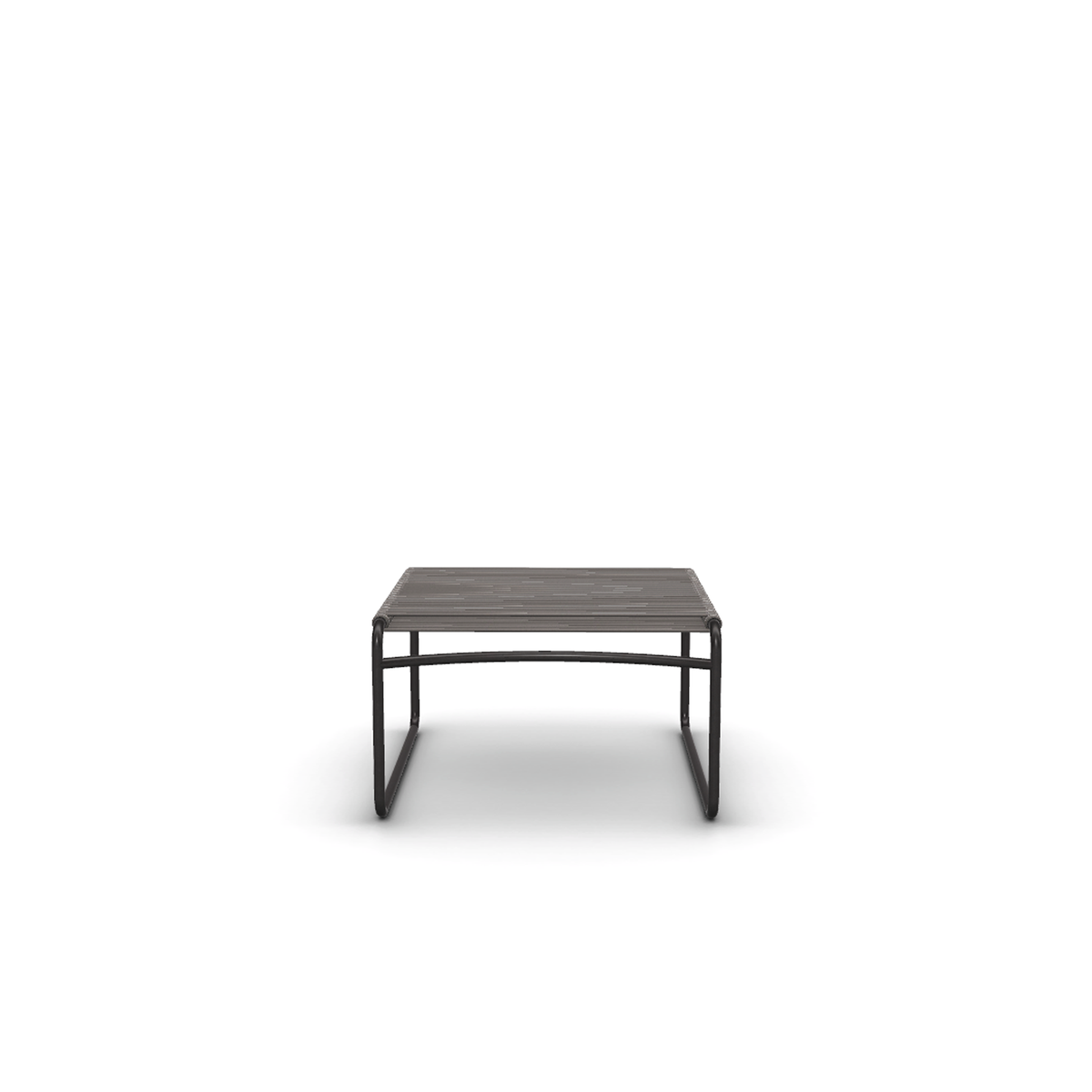 Roda Harp Footstool Cord 7 mm, footstool with 7 mm cord in powder coated stainless steel