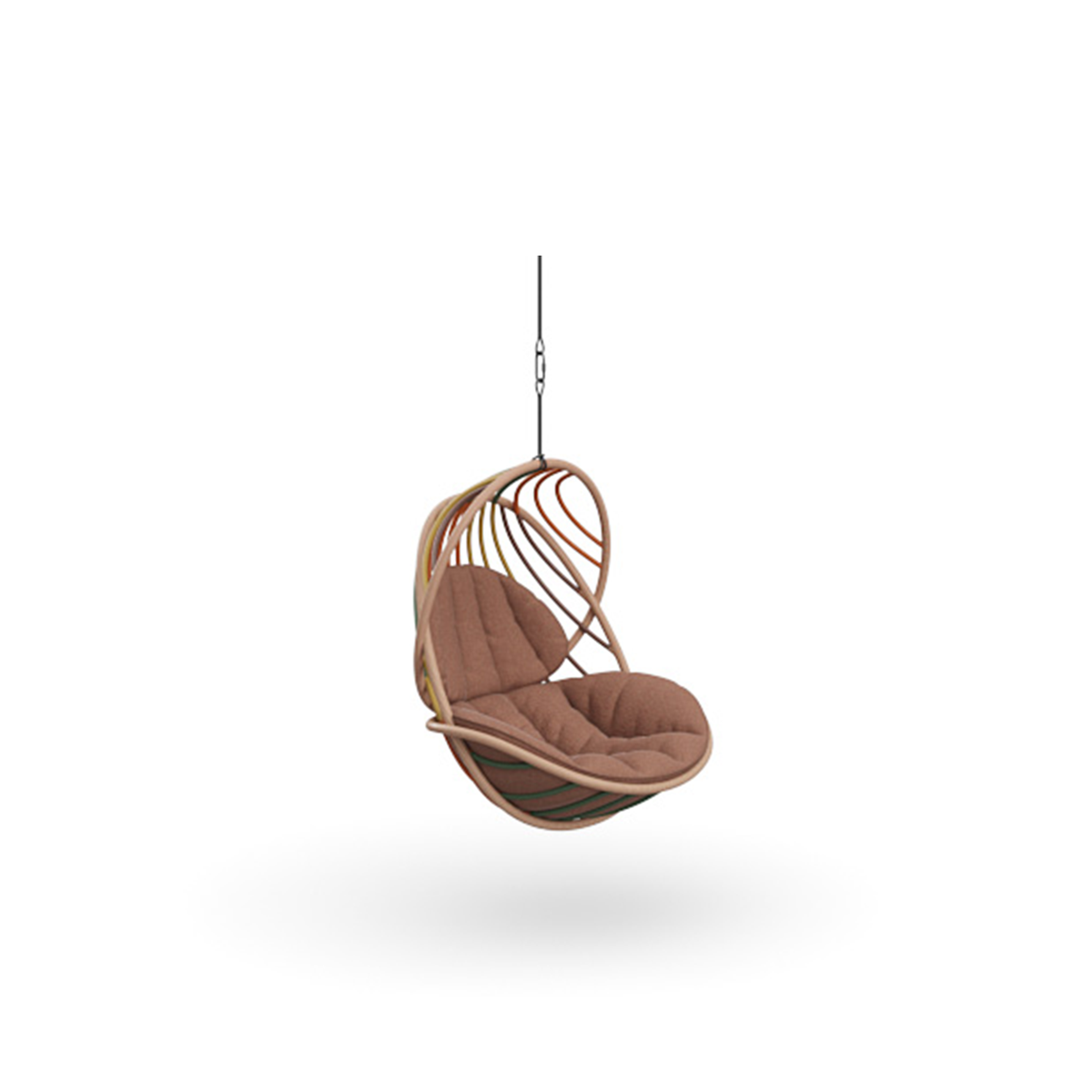 Kida Hanging Lounge Chair WIth Infinite Loop & Cushion