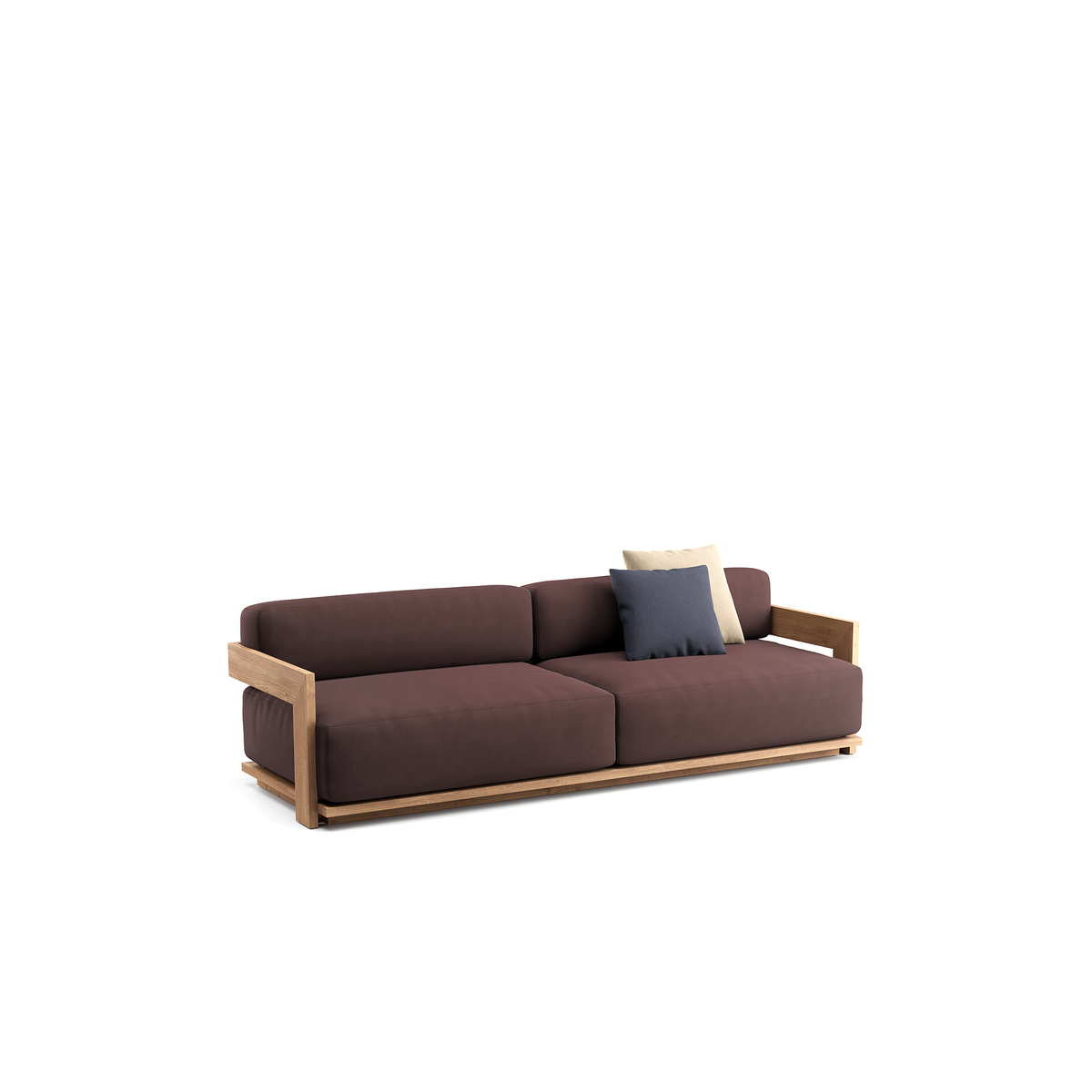 S2 3 Seater Sofa Teak