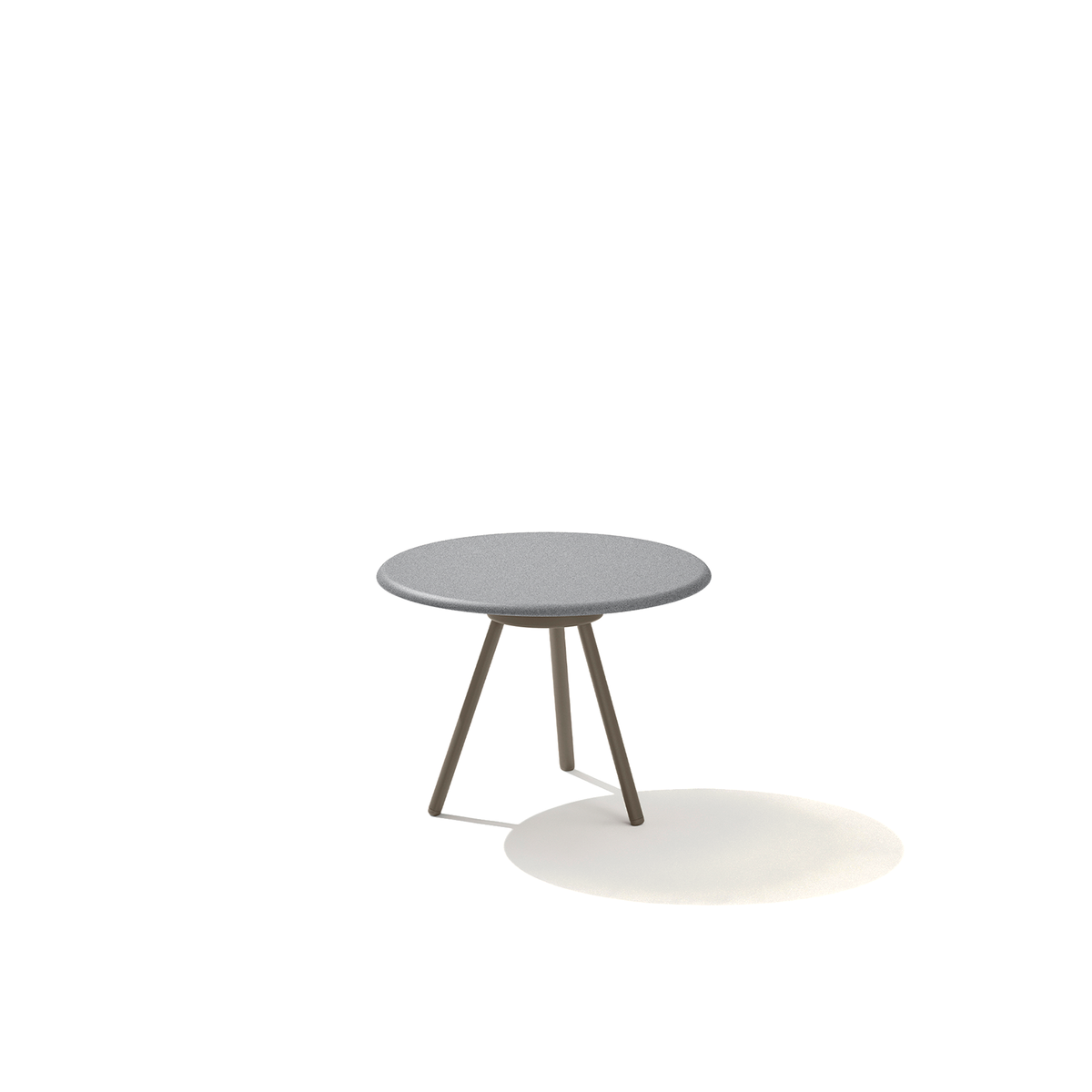 Zebra Side Table with Speckled Aluminium Top 62 dia x 45 cm (420S)