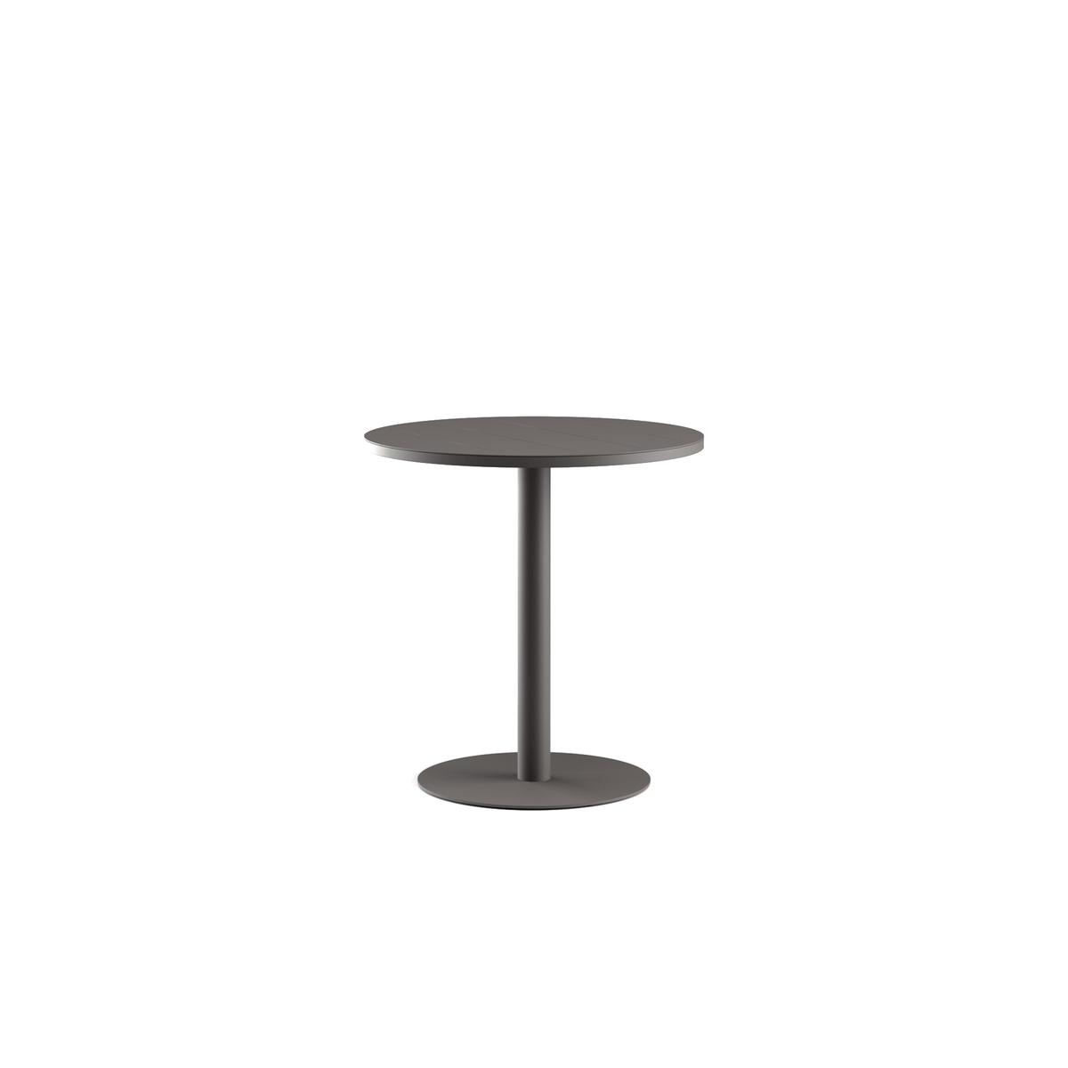 Greenwich Bar Table Pedestal Base Aluminium Top 102 dia x 107cm