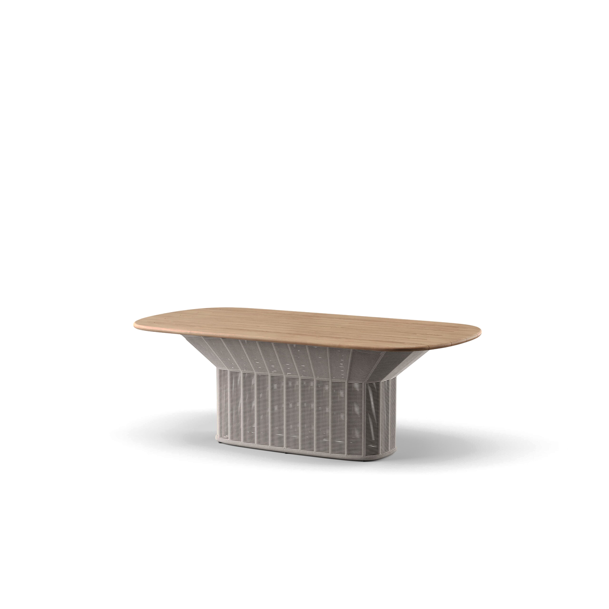 Collare Oval Dining Table Teak 213 x 109.5 x 76 cm