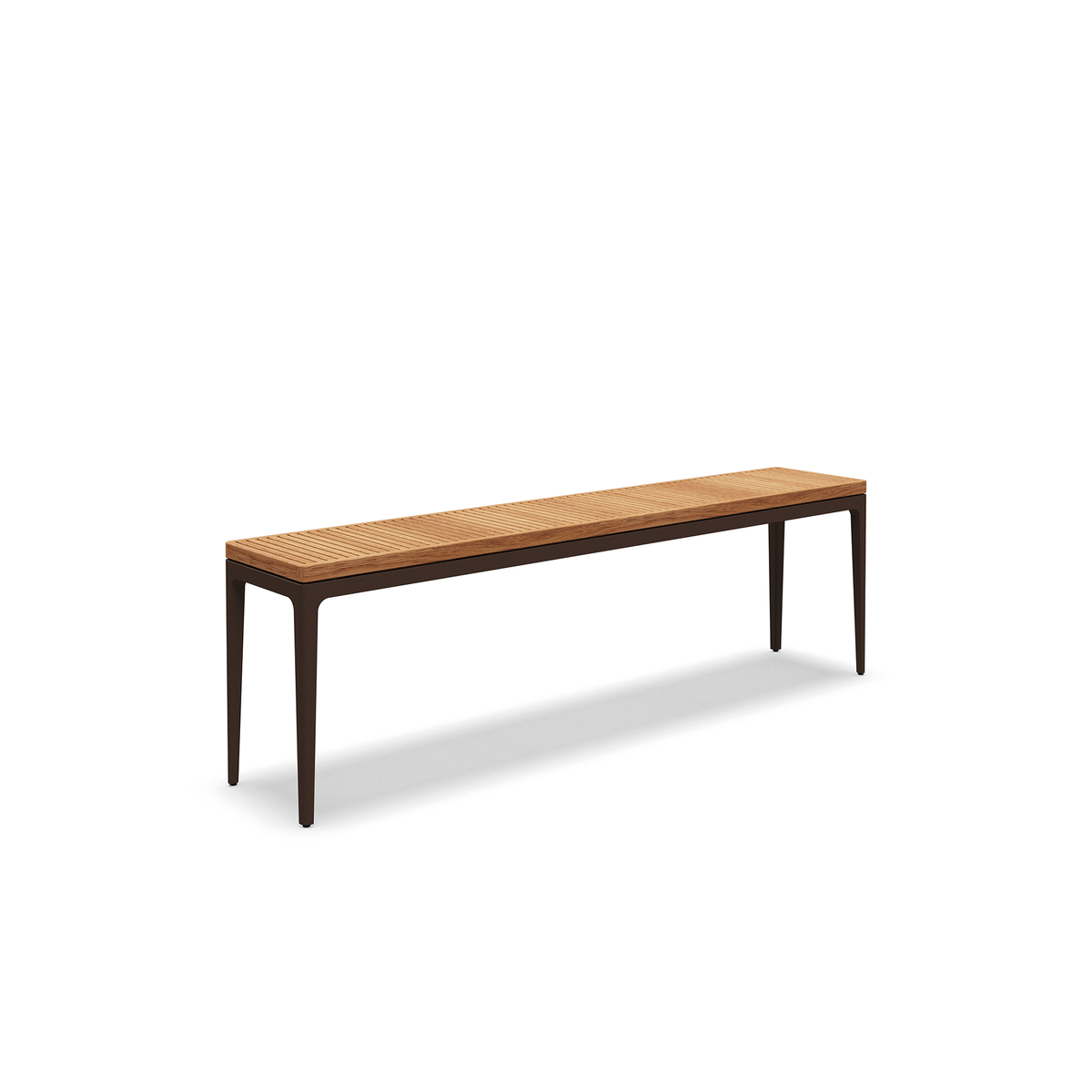 Grid Large Console Table Teak 206 x 40 x 63 cm