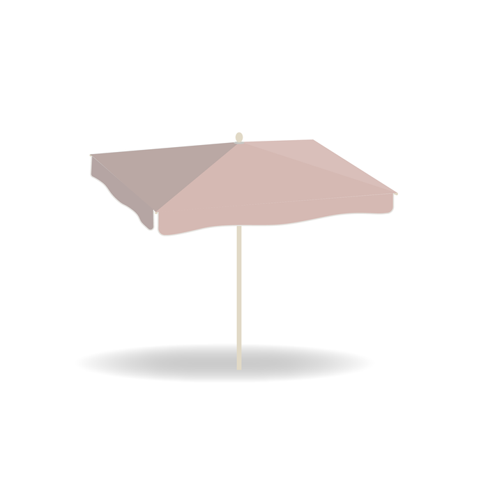 Nata UX Roman Nectar Square Center Post Umbrella  2.3 x 2.3 m