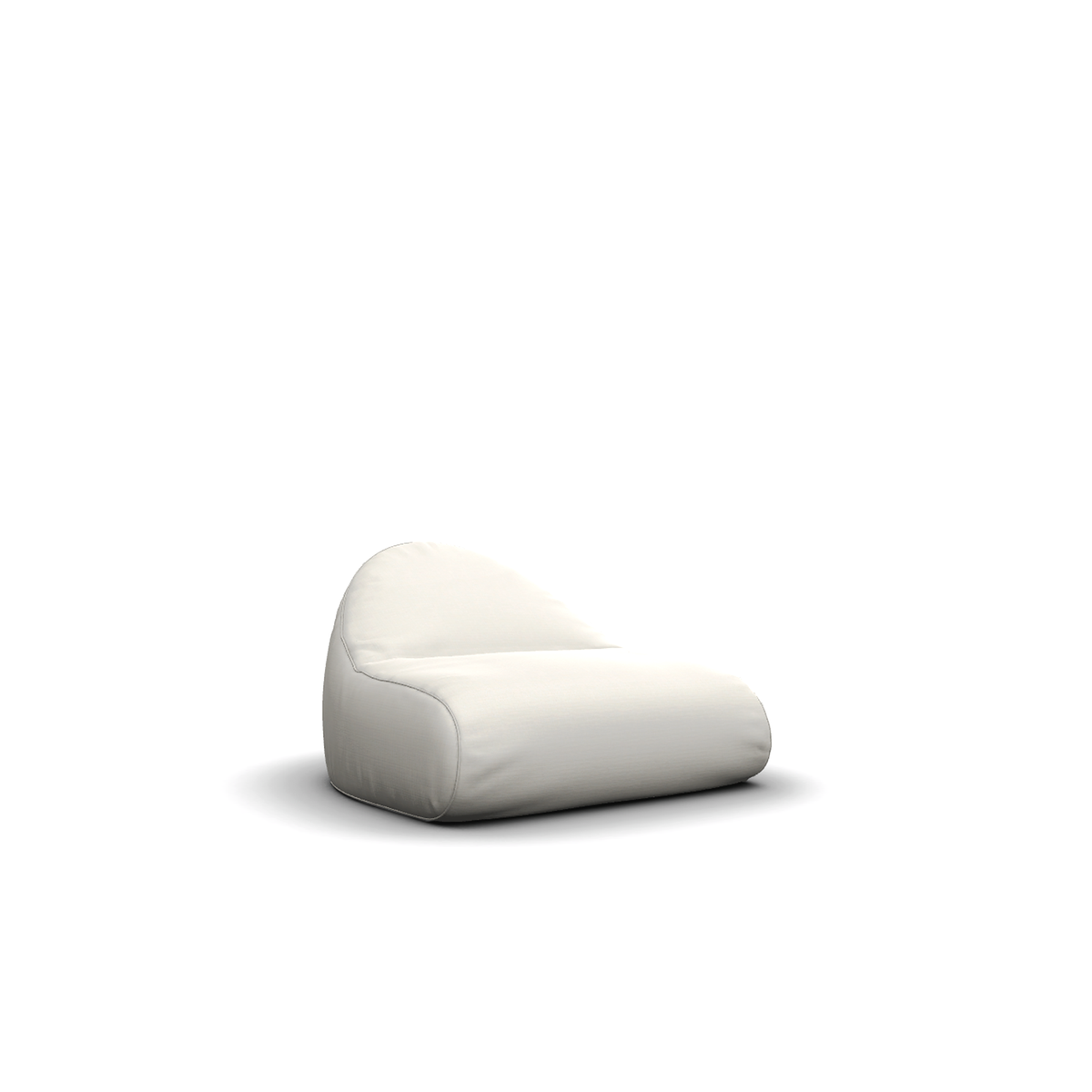 Roda Onda Lounge Chair, padded outdoor lounge chair with fabric cover