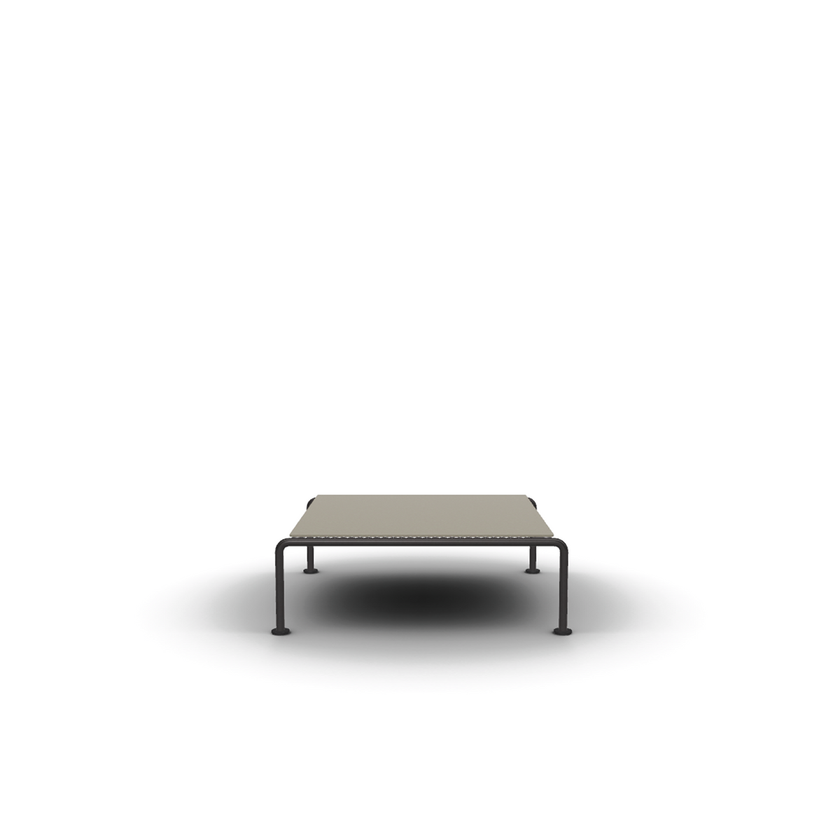 Roda Stresa Coffee Table 90 x 88 x 29 cm, aluminium outdoor coffee table with gres top
