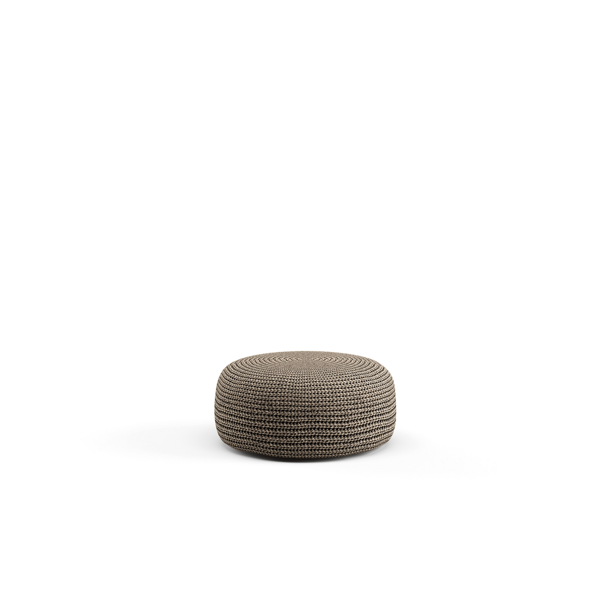 Tweed Crochet Pouf Low