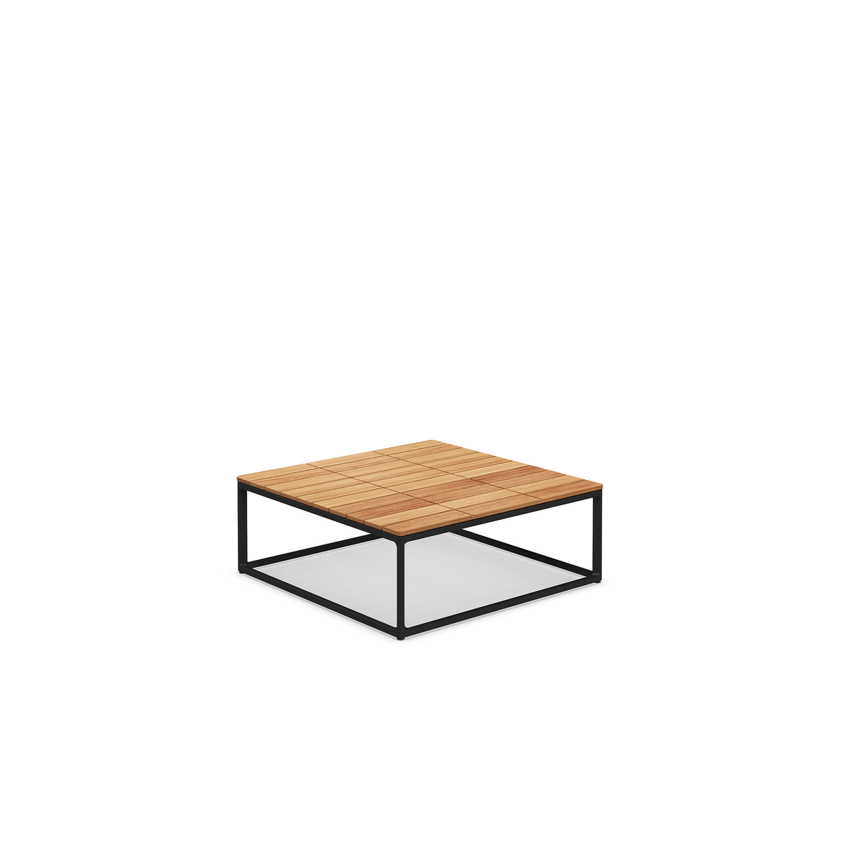 Maya Coffee Table with Teak Top 75 x 75 x 28 cm