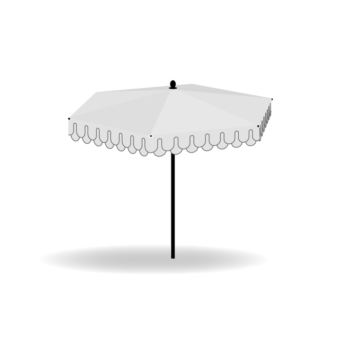 Nata UX Roman Castle Round Center Post Umbrella  2.8 m