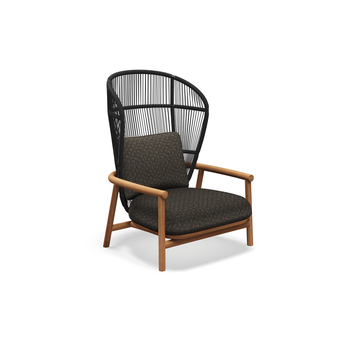 Fern Teak High Back Lounge Chair
