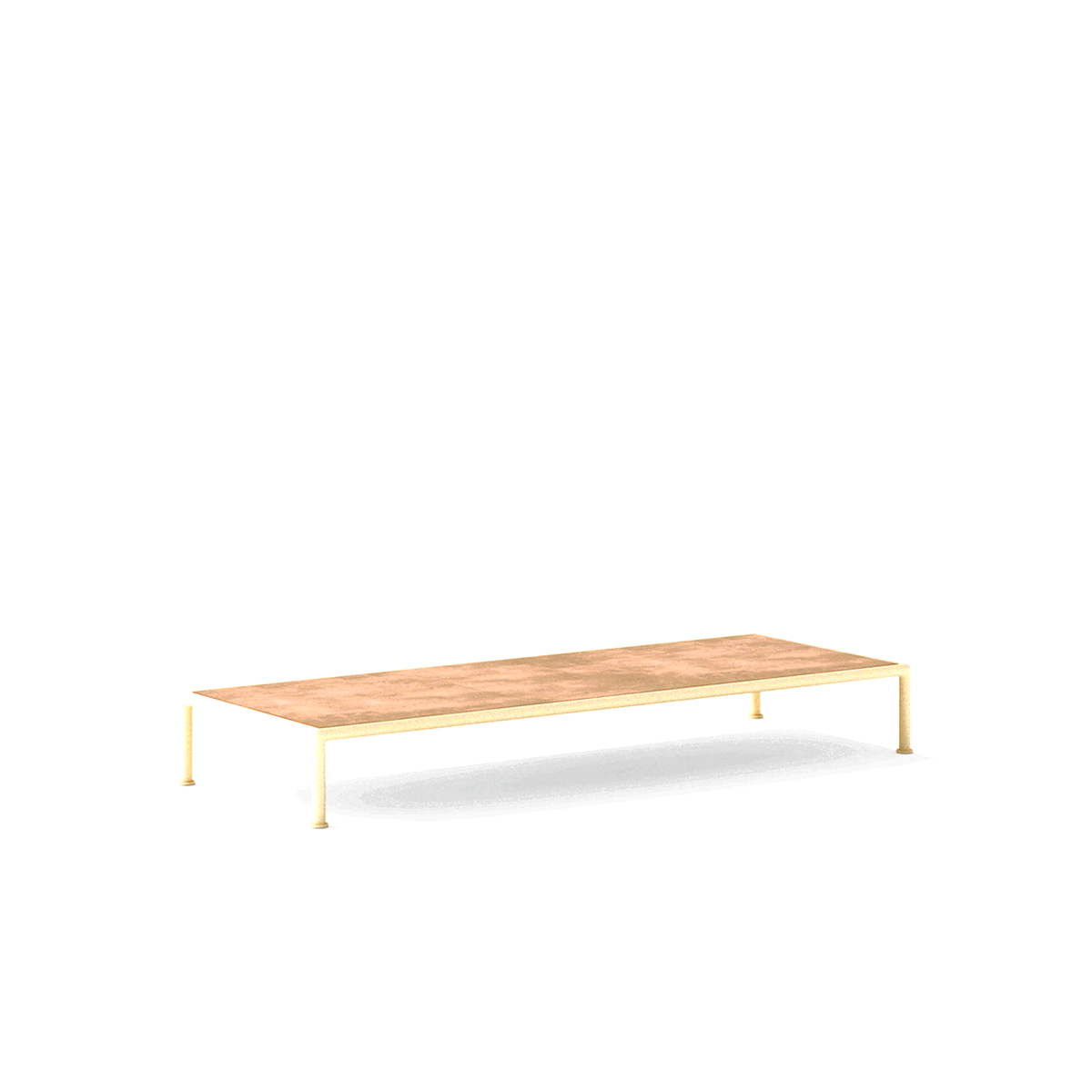 Roe Coffee Table with Porcelain Stoneware Top 161 x 61 x 21 cm (R2042G)
