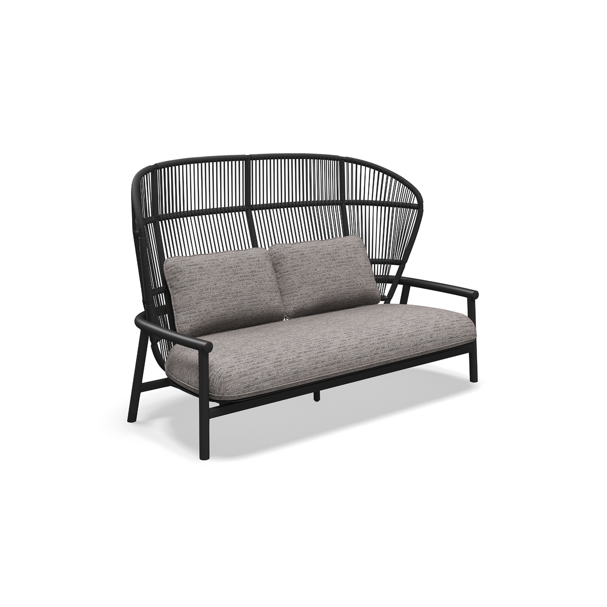 Fern Aluminium High Back 2 Seater Sofa
