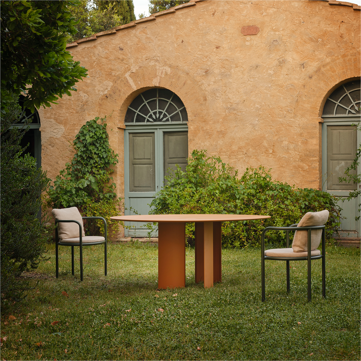 Roe Dining Armchair with Removable Seat and Backrest Cushions