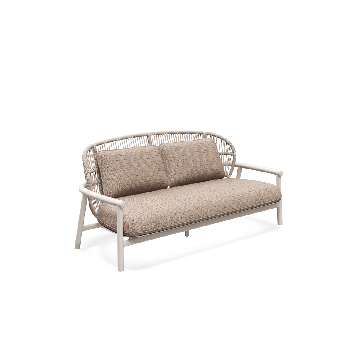 Fern Aluminium Low Back 2 Seater Sofa
