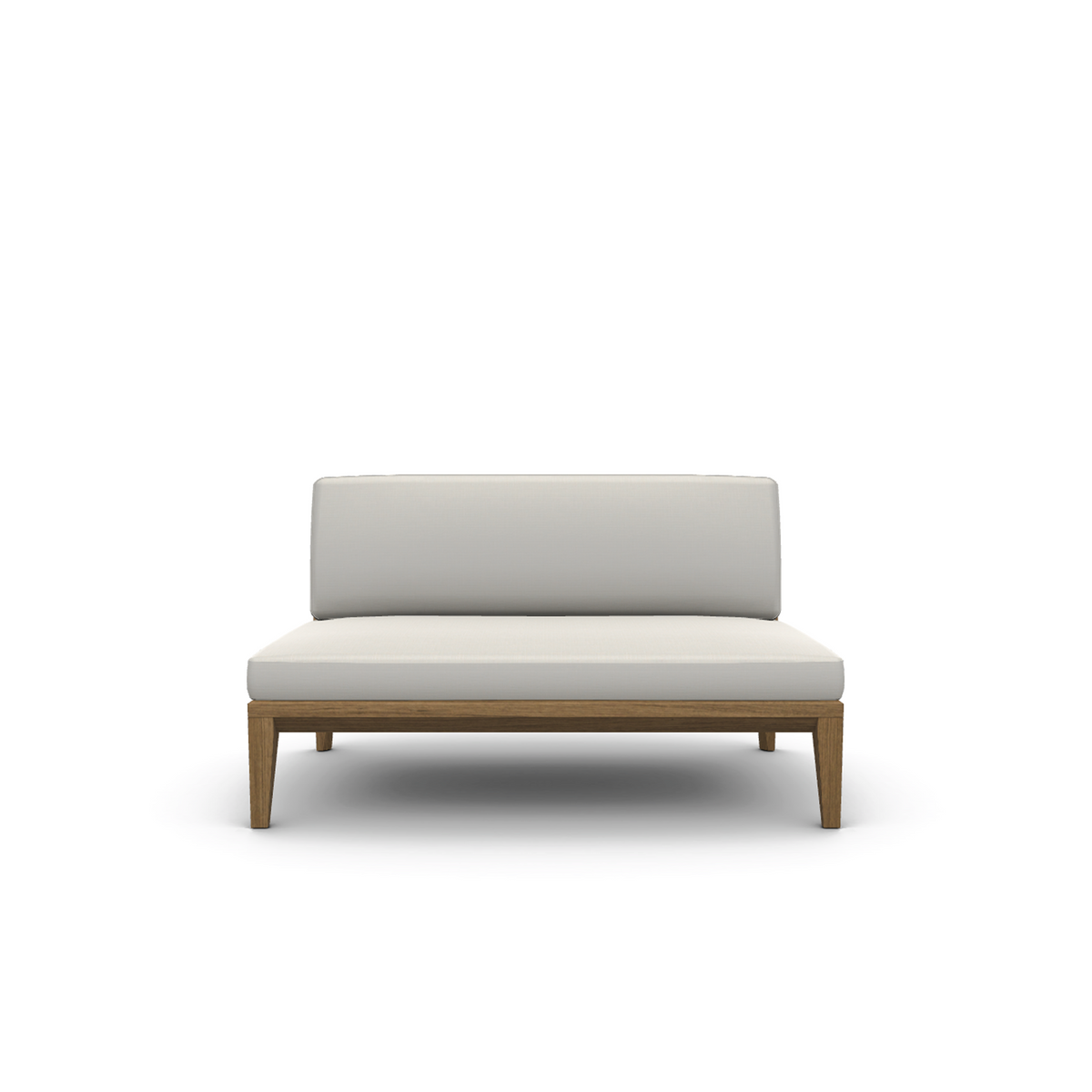 Roda Teka 2 Seater Central Module, teak outdoor 2 seater central sofa module