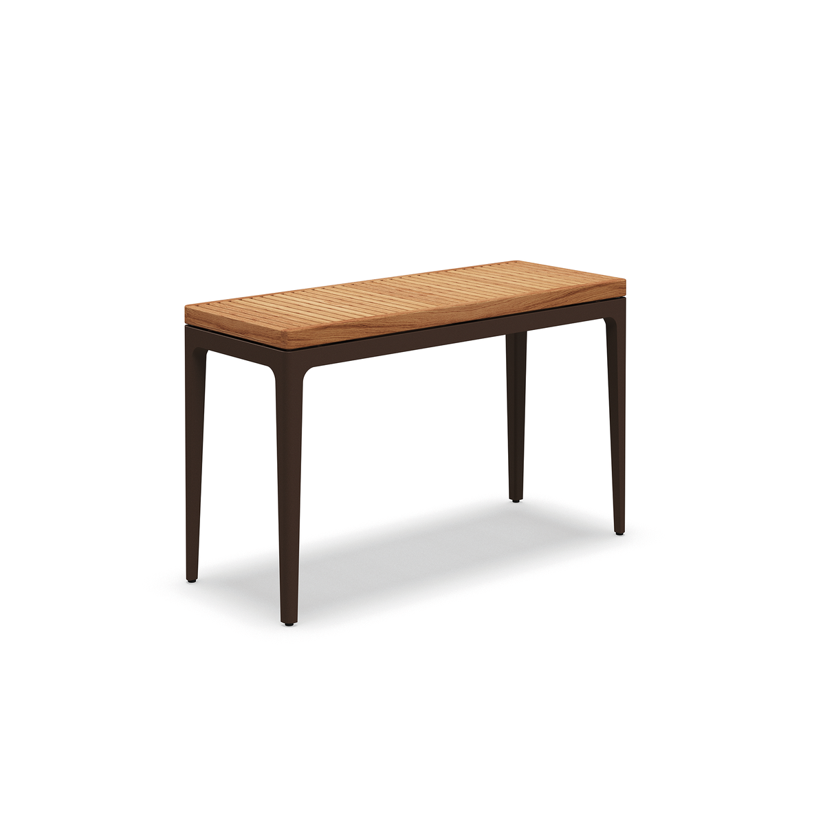 Grid Small Console Table Teak 103 x 40 x 63 cm