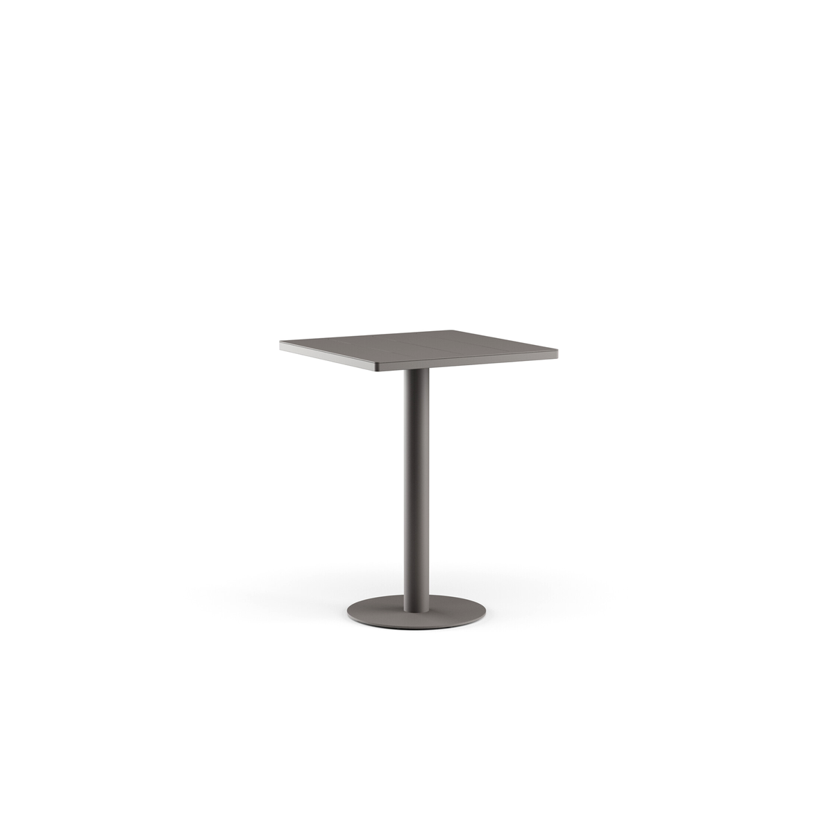 Greenwich Bar Table Pedestal Base Aluminium Top 80 x 80 x 107 cm