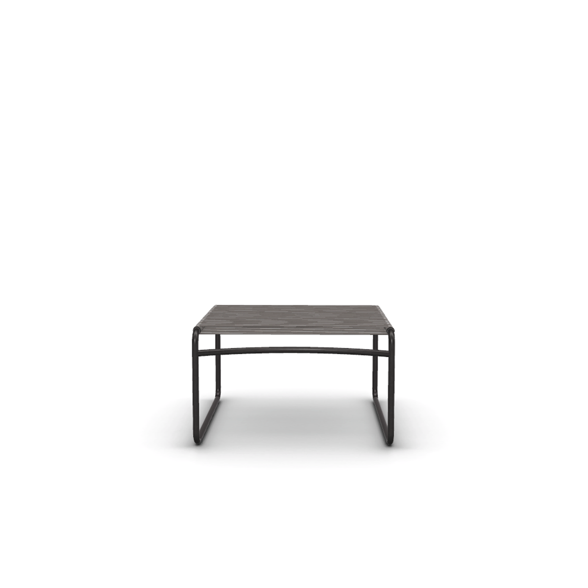 Roda Harp Footstool Cord 3 mm, footstool with 3 mm cord in powder coated stainless steel