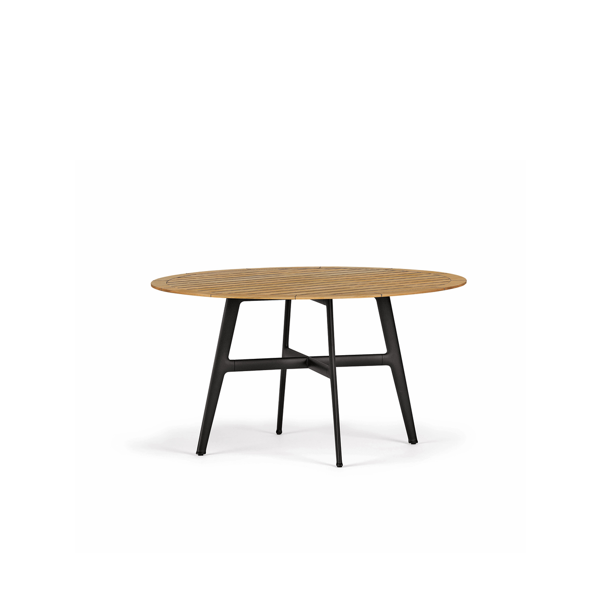 Seax Dining Table With Teak Top 140 dia x 74 cm