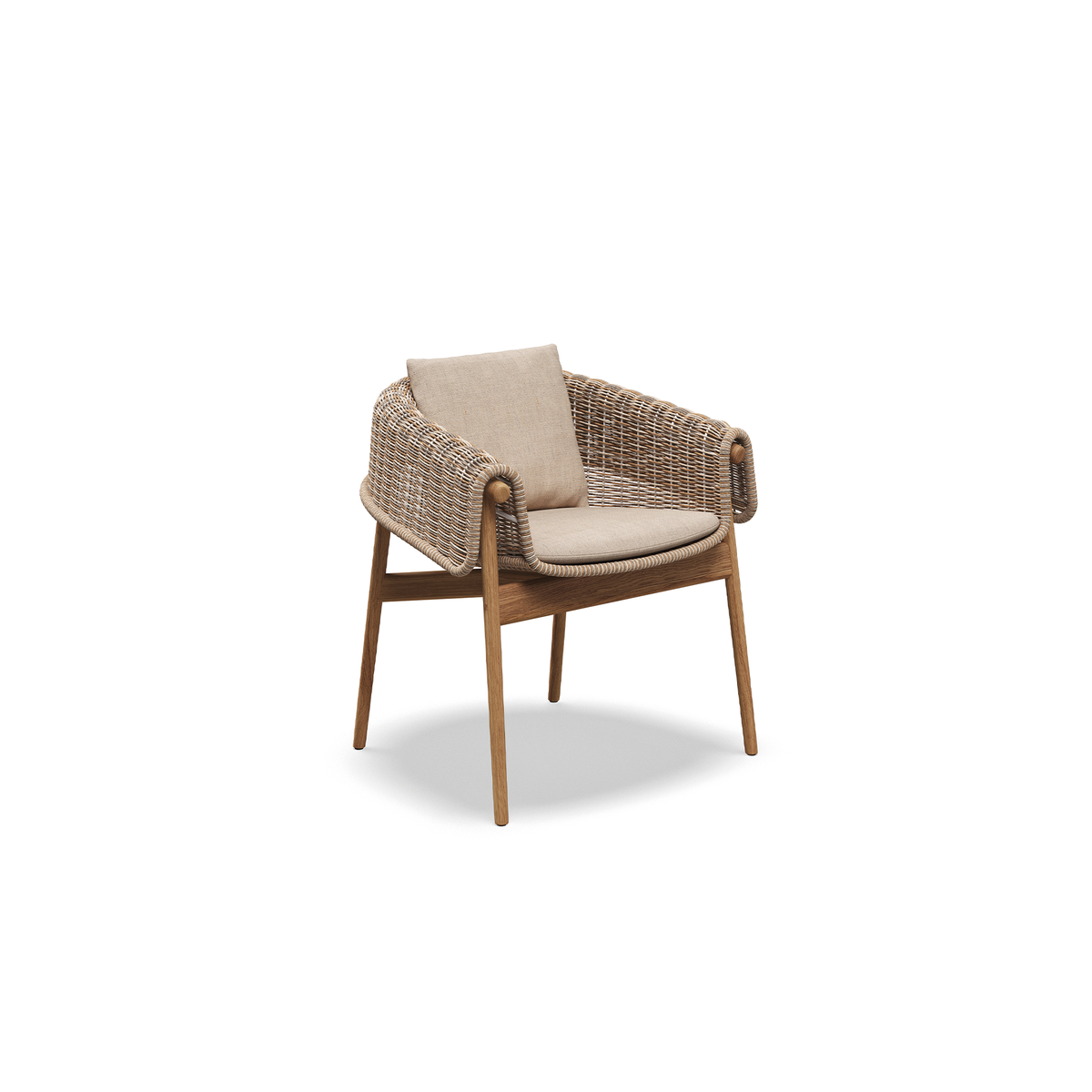 Wrap Dining Chair with Arms