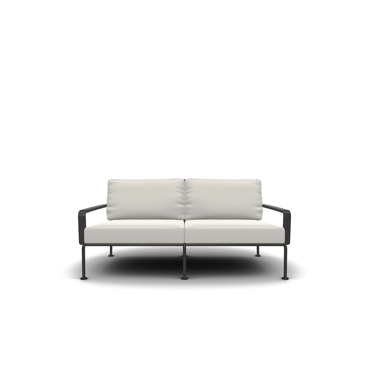 Roda Stresa 2 Seater Sofa, aluminium outdoor sofa with cushions