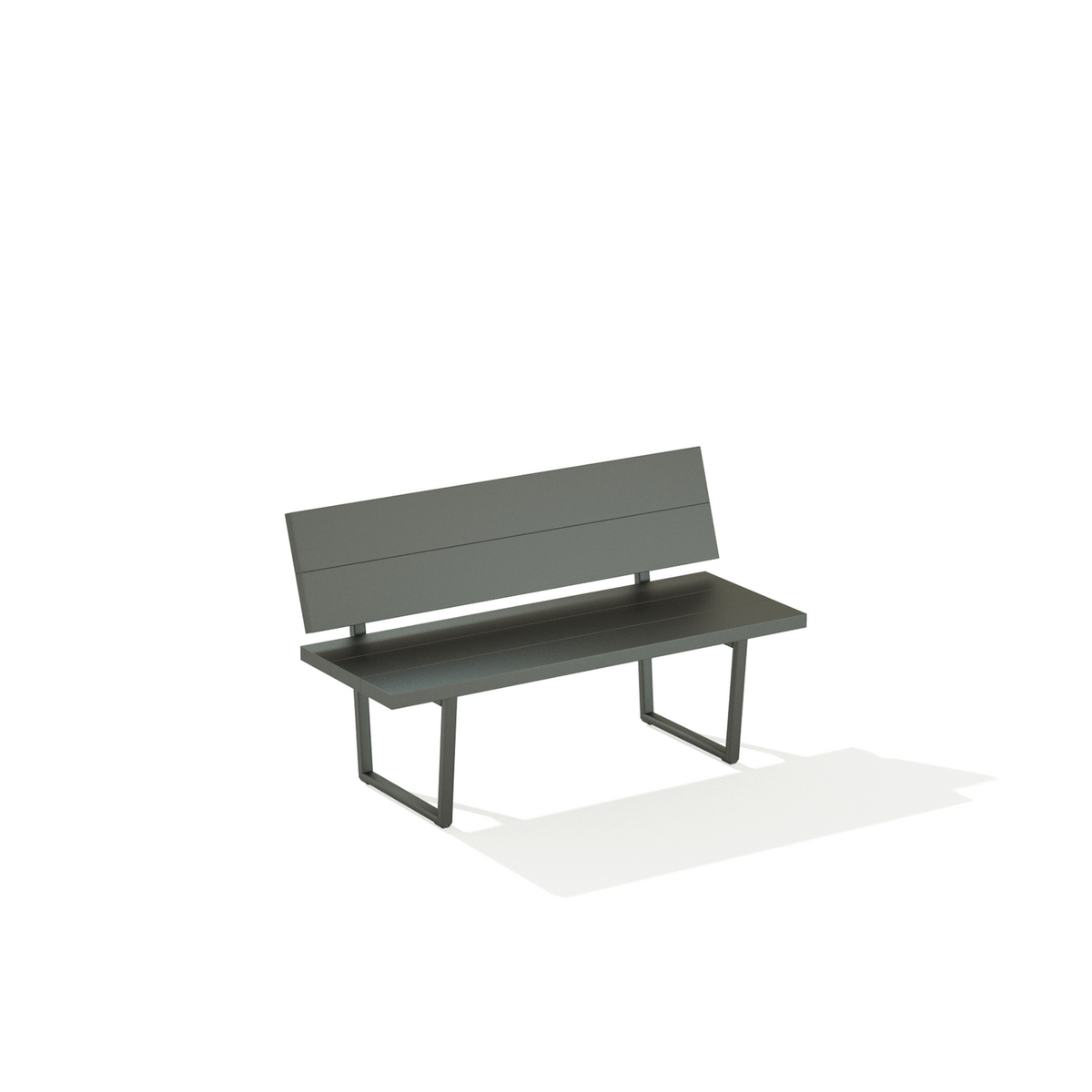 Orizon Bench with Backrest 130 x 54 x 78 cm