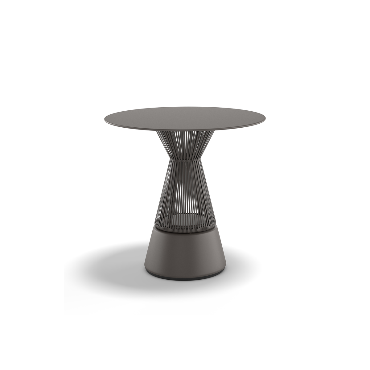 Cirql Nu Bistro Table, HPL 80 dia x 75 cm