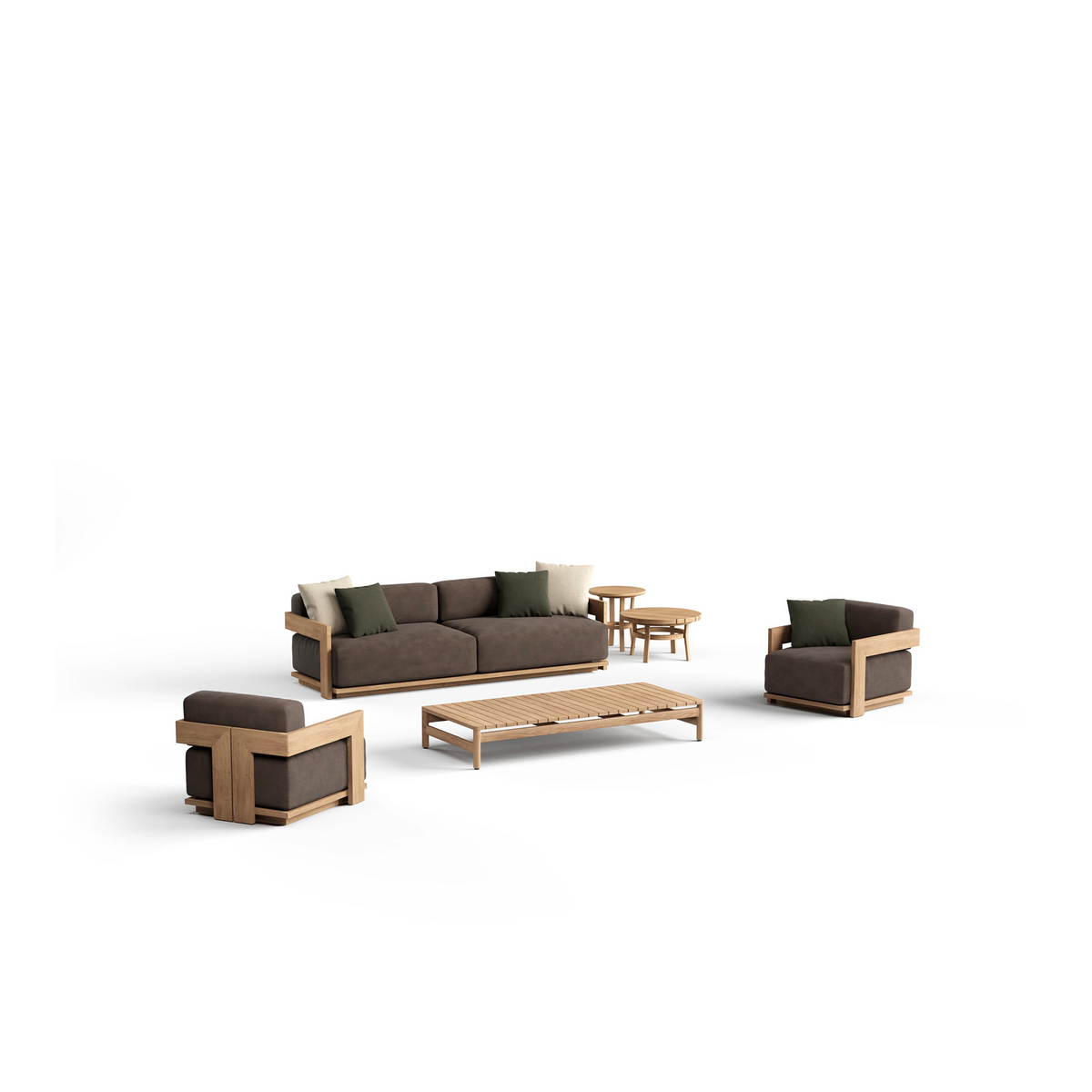 Montauk Coffee Table Teak 174.3 x 76 x 28 cm