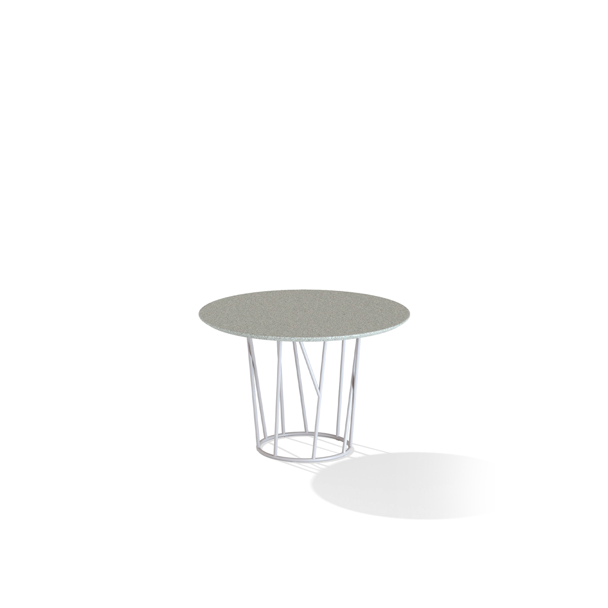 Wild Dining Table with Speckled Aluminium Top 110 dia x 73 cm (69T5S)