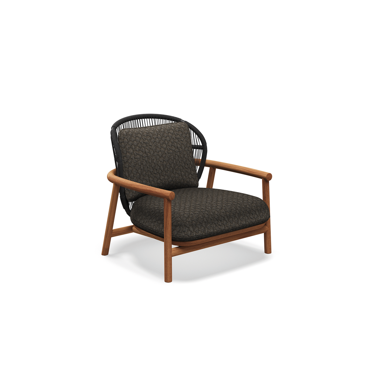 Fern Teak Low Back Lounge Chair