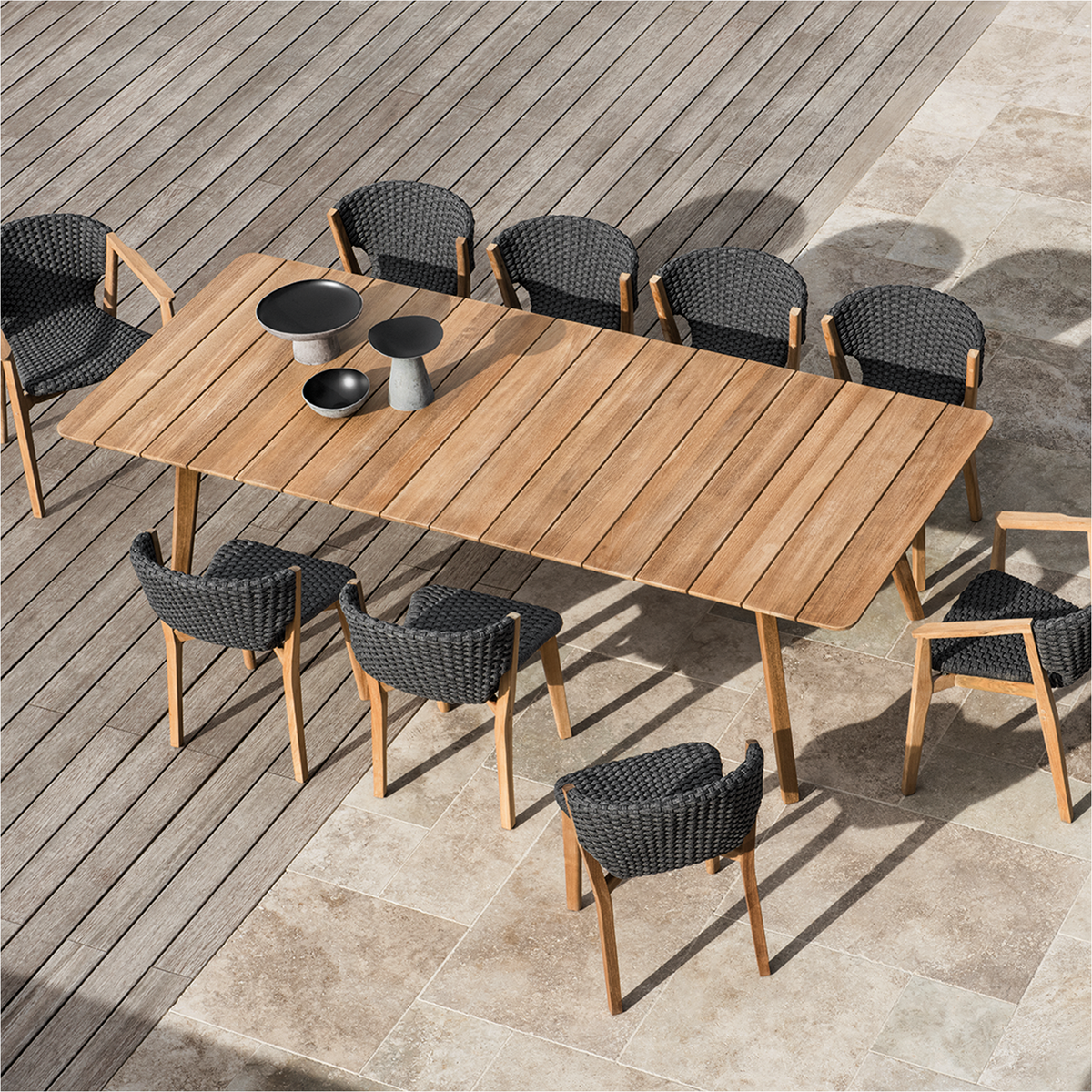 Knit XL Rectangular Dining Table 263 x 110 x 76 cm