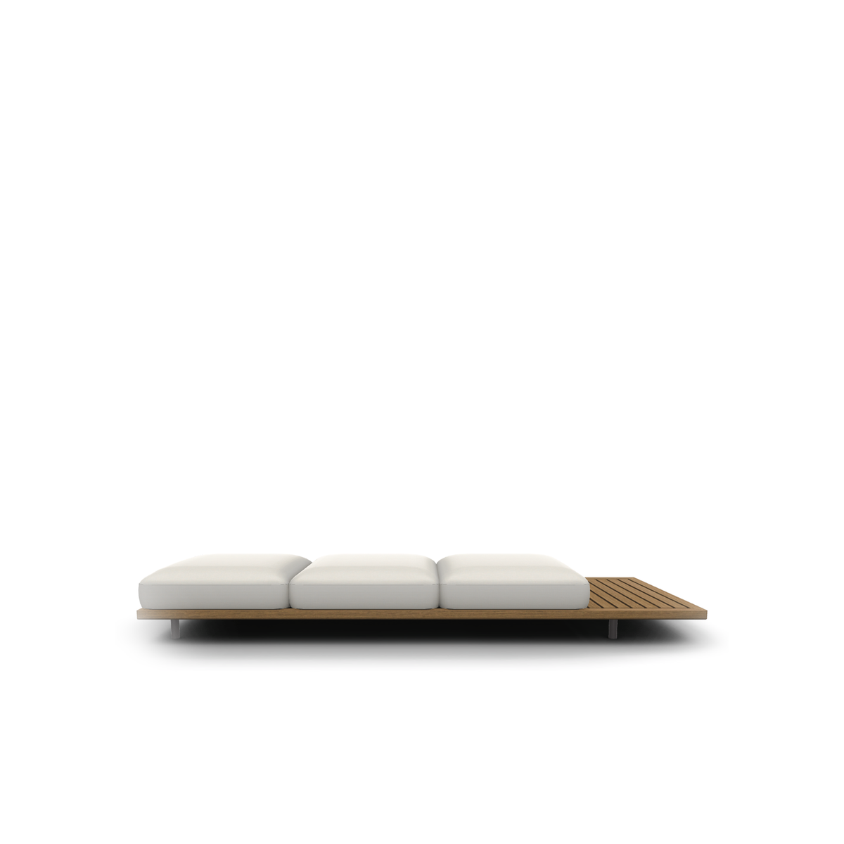 Roda Philia 303 3 Seater Left Deck Module, modular outdoor sofa in teak, view 1