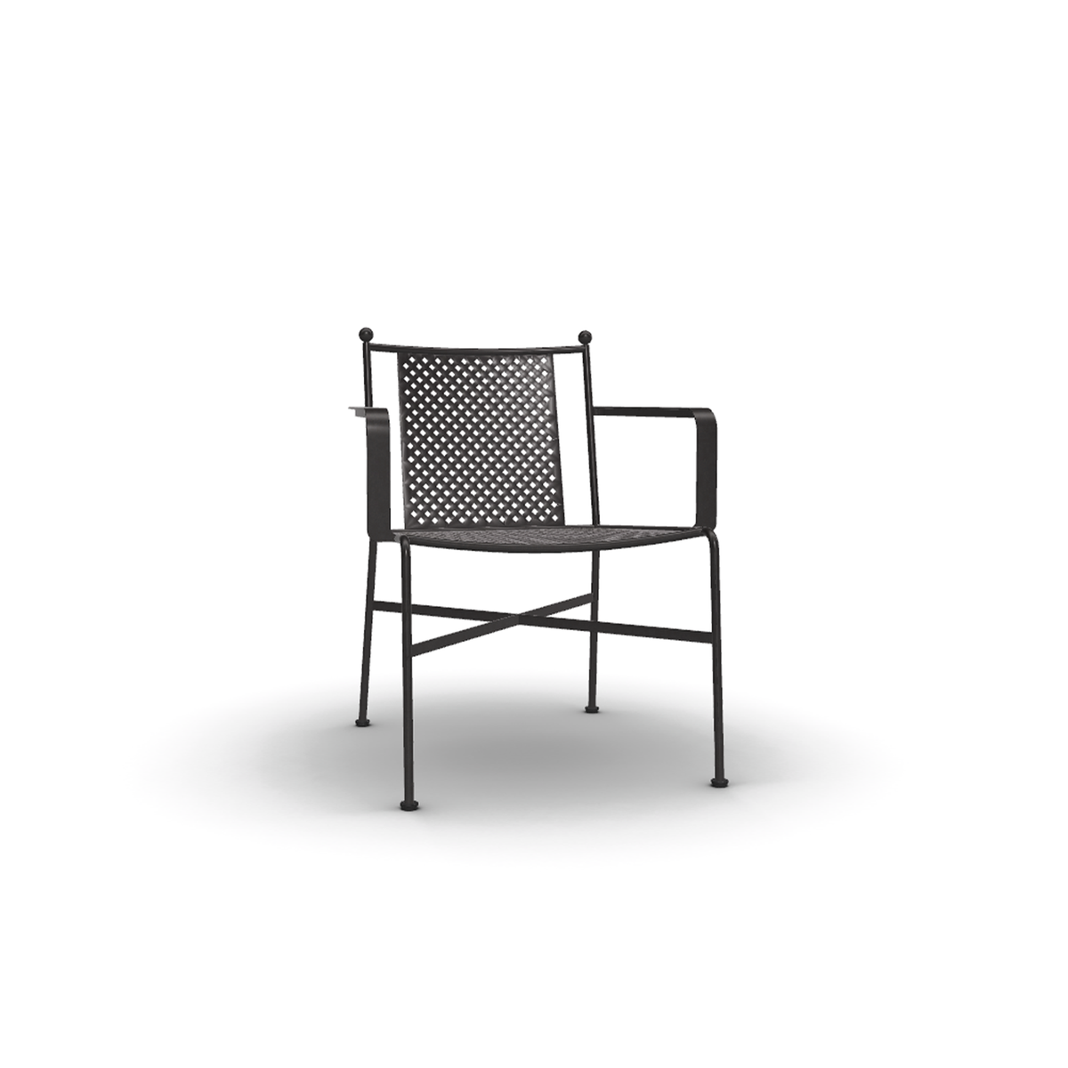 Roda Stresa Armchair, aluminium outdoor dining armchair