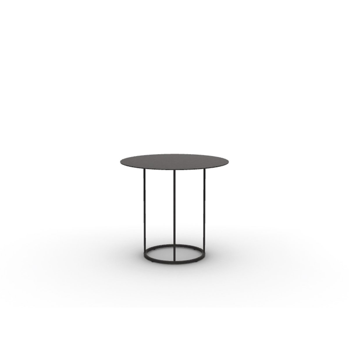 Roda Zefiro Side Table 45 dia x 40 cm, round stainless steel outdoor side table