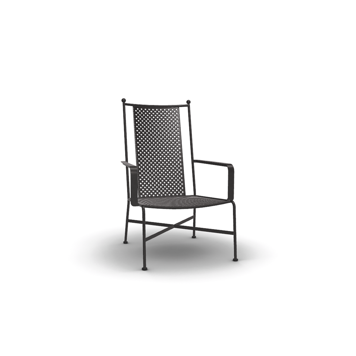 Roda Stresa High Back Lounge Chair, aluminium outdoor lounge chair