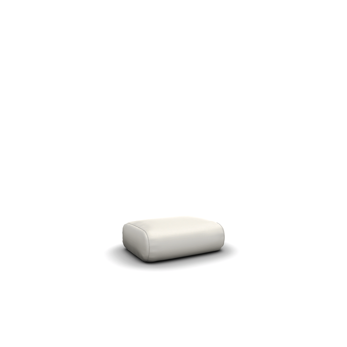Roda Onda Pouf, padded outdoor pouf with fabric cover